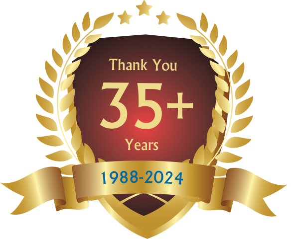 35+ Anniversary Badge
